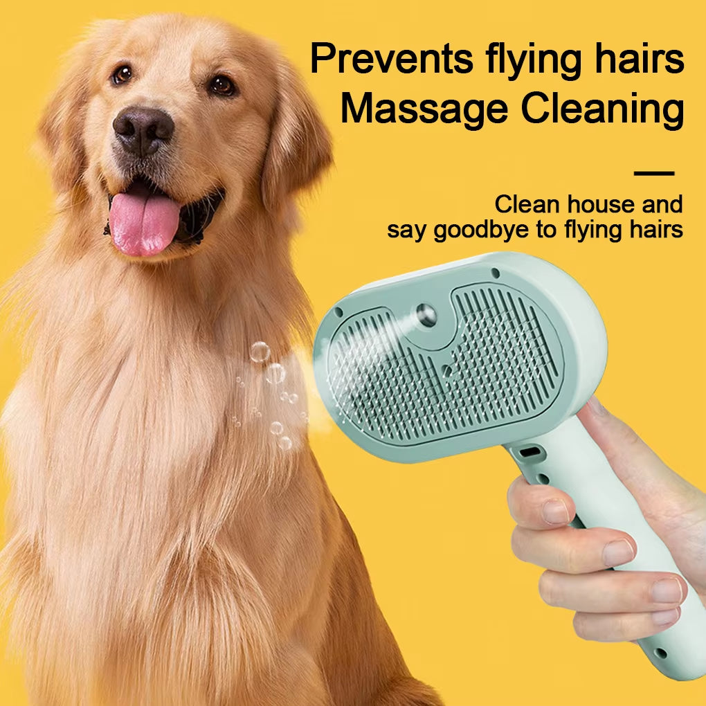 Revolutionary Steam Grooming Brush for Dogs - Effortless Grooming with Steam Technology