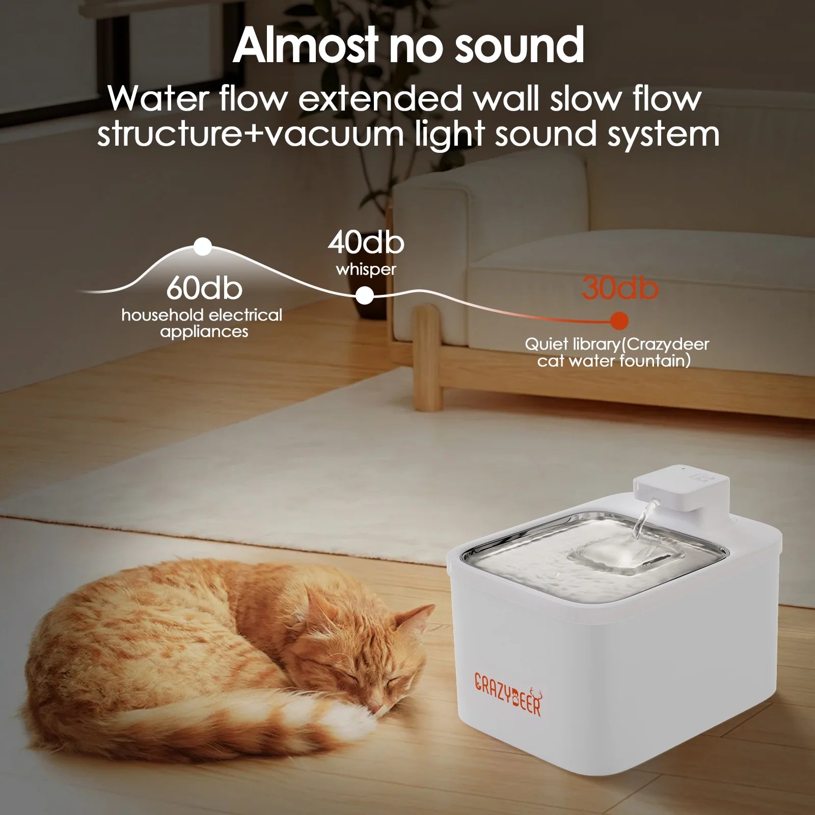 Elevate Your Pet's Hydration with the 4L Wireless Cat Water Fountain - Automatic Stainless Steel Dispenser for Happy, Healthy Cats