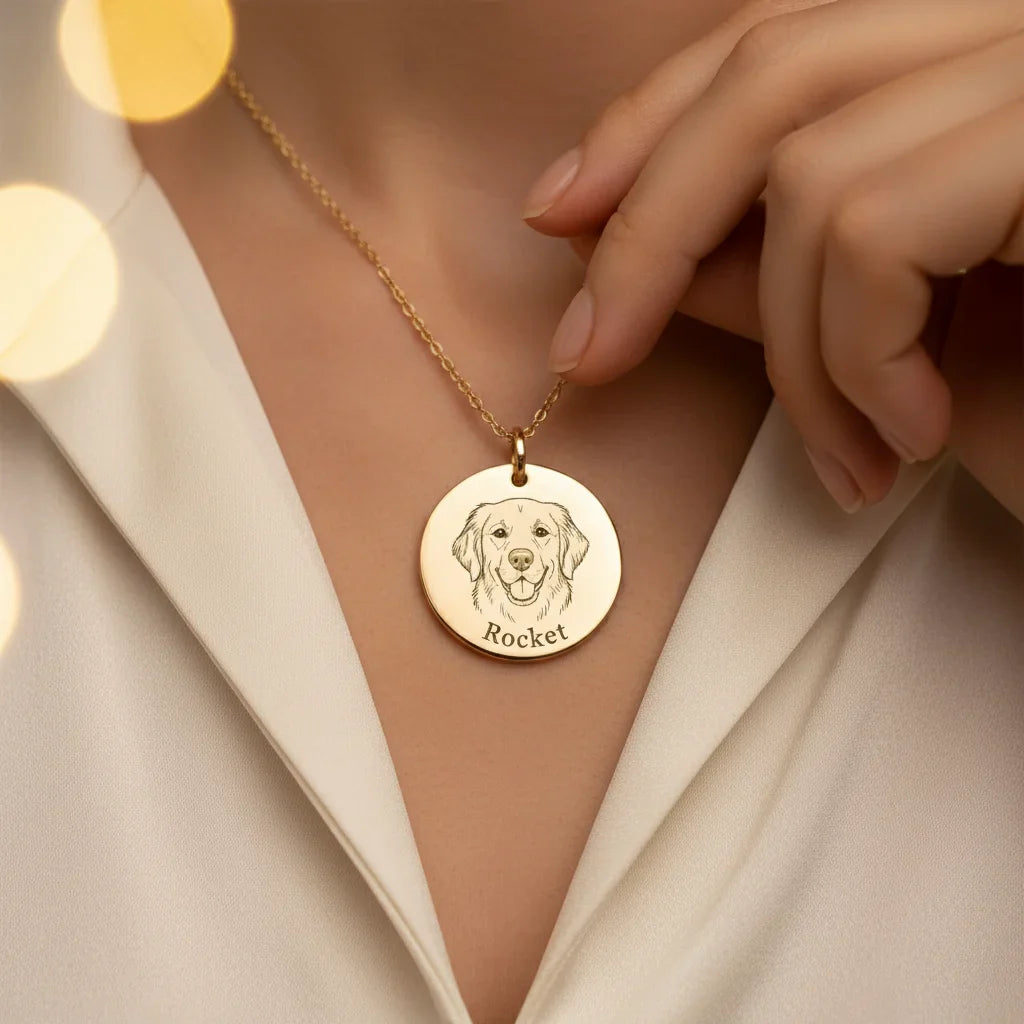 Pet Face Necklace - Celebrate Your Beloved Companion with a Touch of Elegance