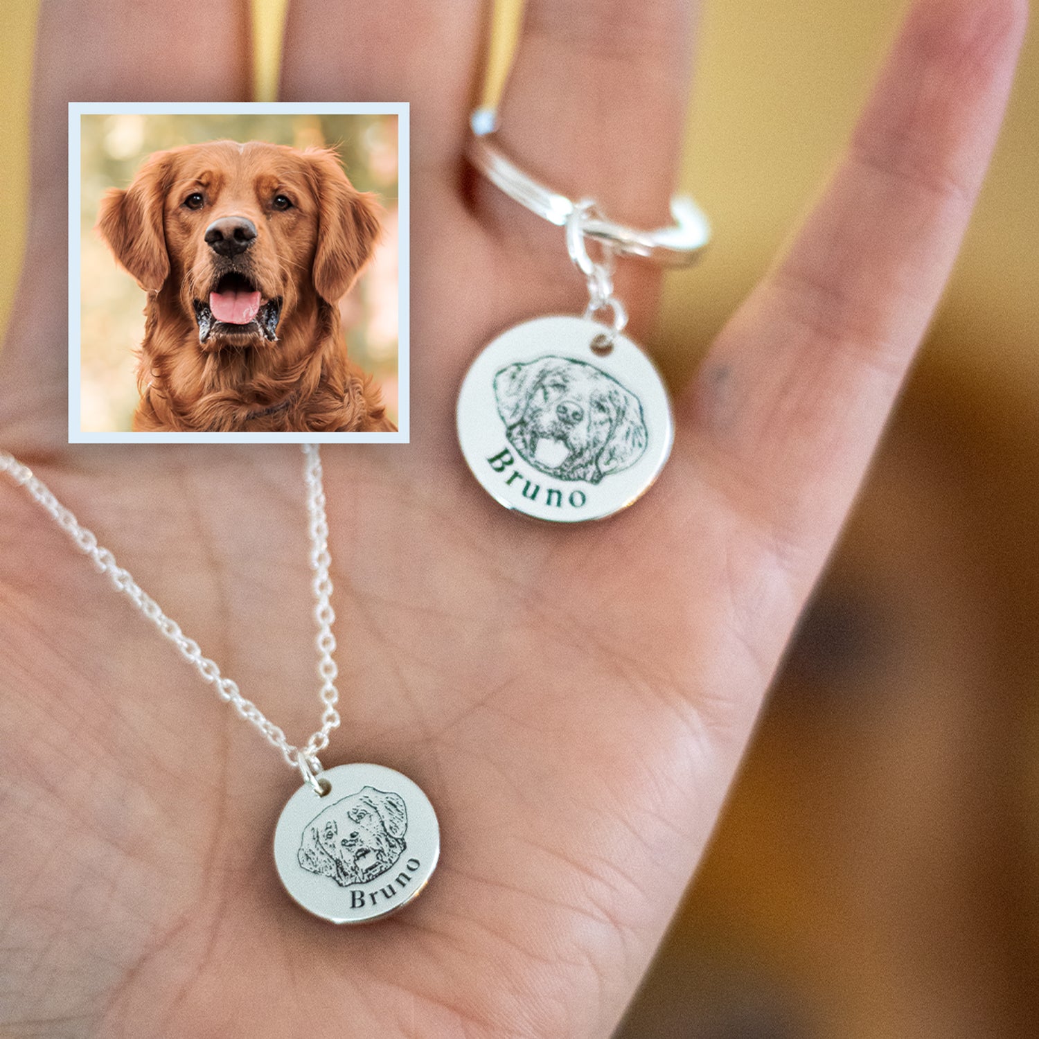 Cherish Your Furry Friend with Our Personalized Pet Face Necklace