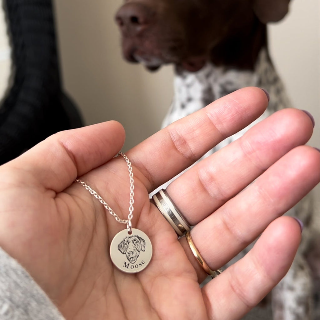 Cherish Your Furry Friend with Our Personalized Pet Face Necklace