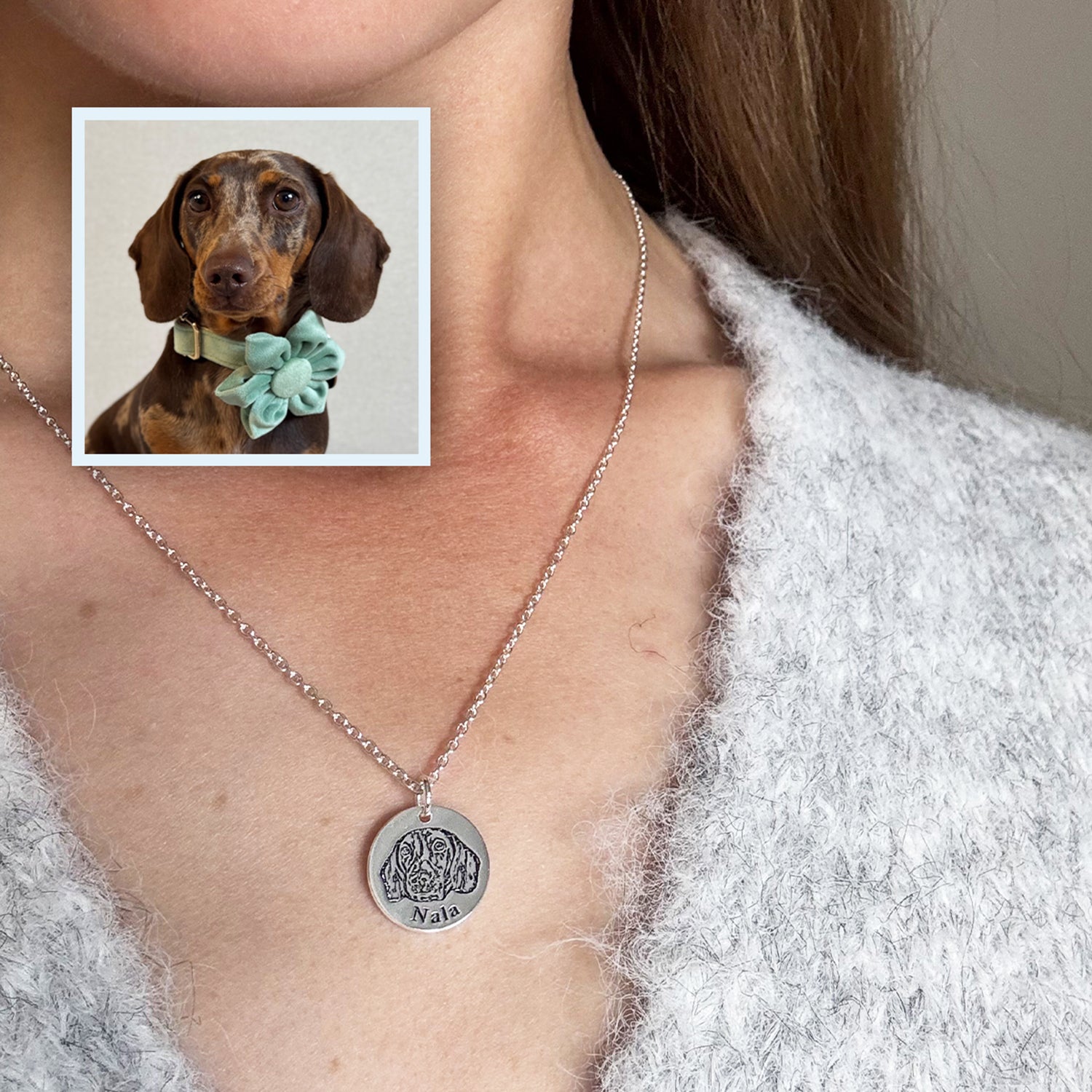 Cherish Your Furry Friend with Our Personalized Pet Face Necklace