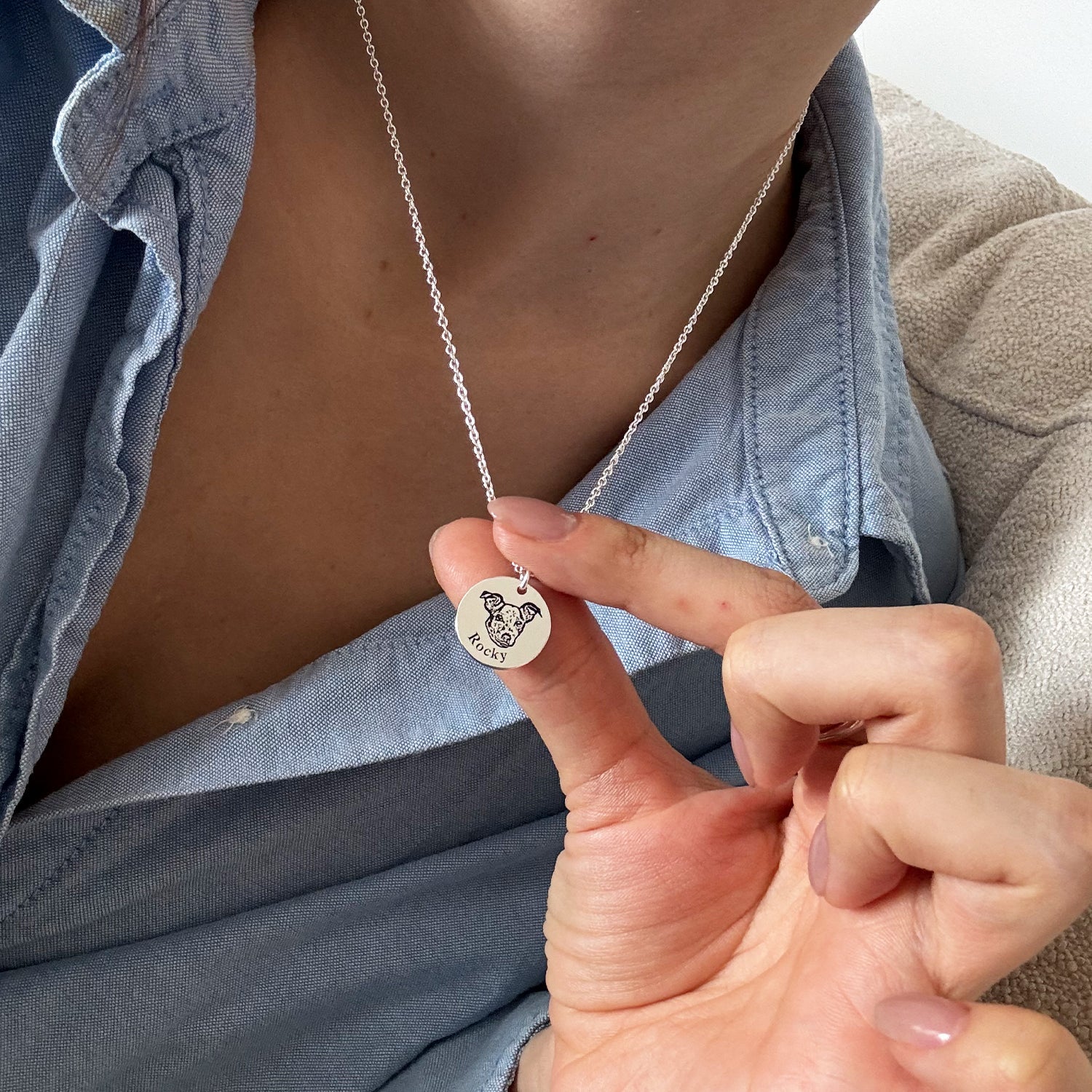 Cherish Your Furry Friend with Our Personalized Pet Face Necklace