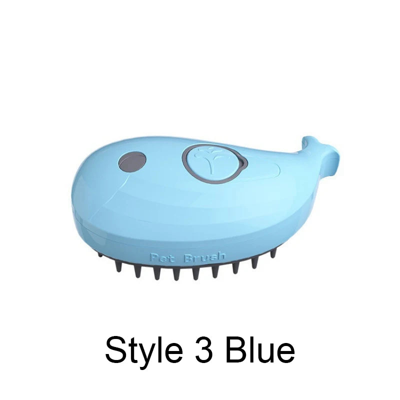 Transform Your Pet's Grooming Routine with the Steamy Brush Electric Spray Cat Hair Brush - A 3-in-1 Multifunctional Tool for Effortless Grooming and Massage!