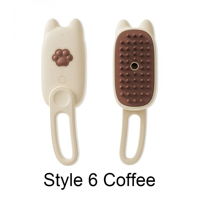 Transform Your Pet's Grooming Routine with the Steamy Brush Electric Spray Cat Hair Brush - A 3-in-1 Multifunctional Tool for Effortless Grooming and Massage!