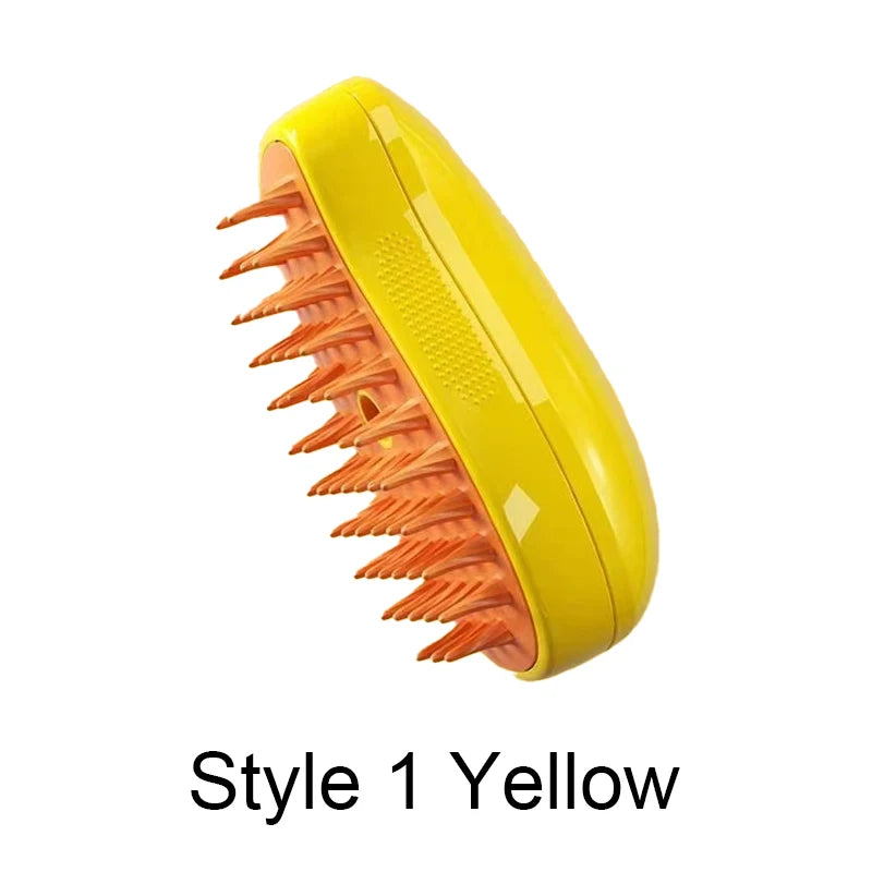 Transform Your Pet's Grooming Routine with the Steamy Brush Electric Spray Cat Hair Brush - A 3-in-1 Multifunctional Tool for Effortless Grooming and Massage!
