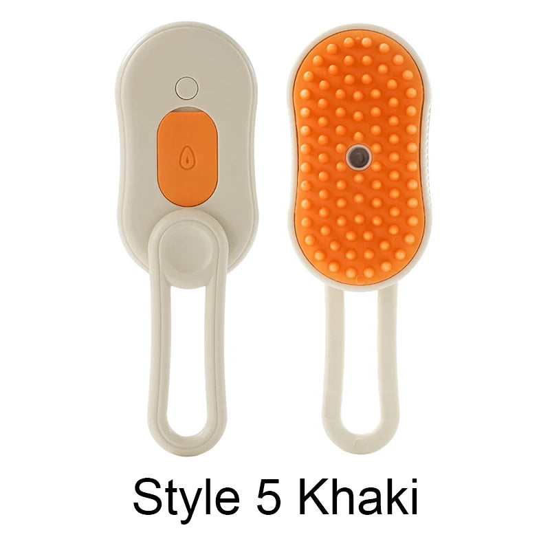 Transform Your Pet's Grooming Routine with the Steamy Brush Electric Spray Cat Hair Brush - A 3-in-1 Multifunctional Tool for Effortless Grooming and Massage!