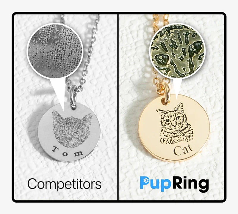 Pet Face Necklace - Celebrate Your Beloved Companion with a Touch of Elegance