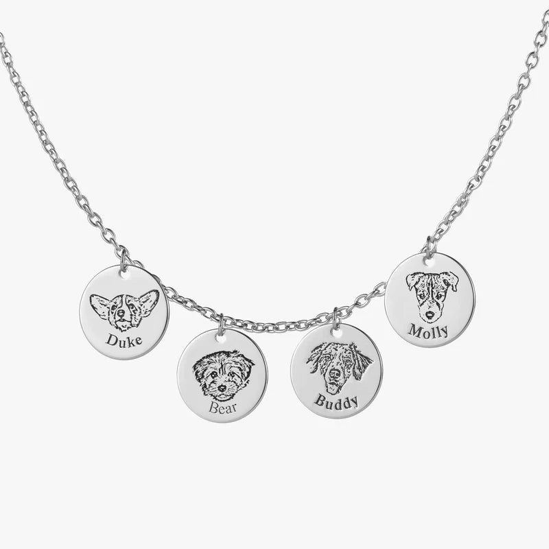 Pet Face Necklace - Celebrate Your Beloved Companion with a Touch of Elegance