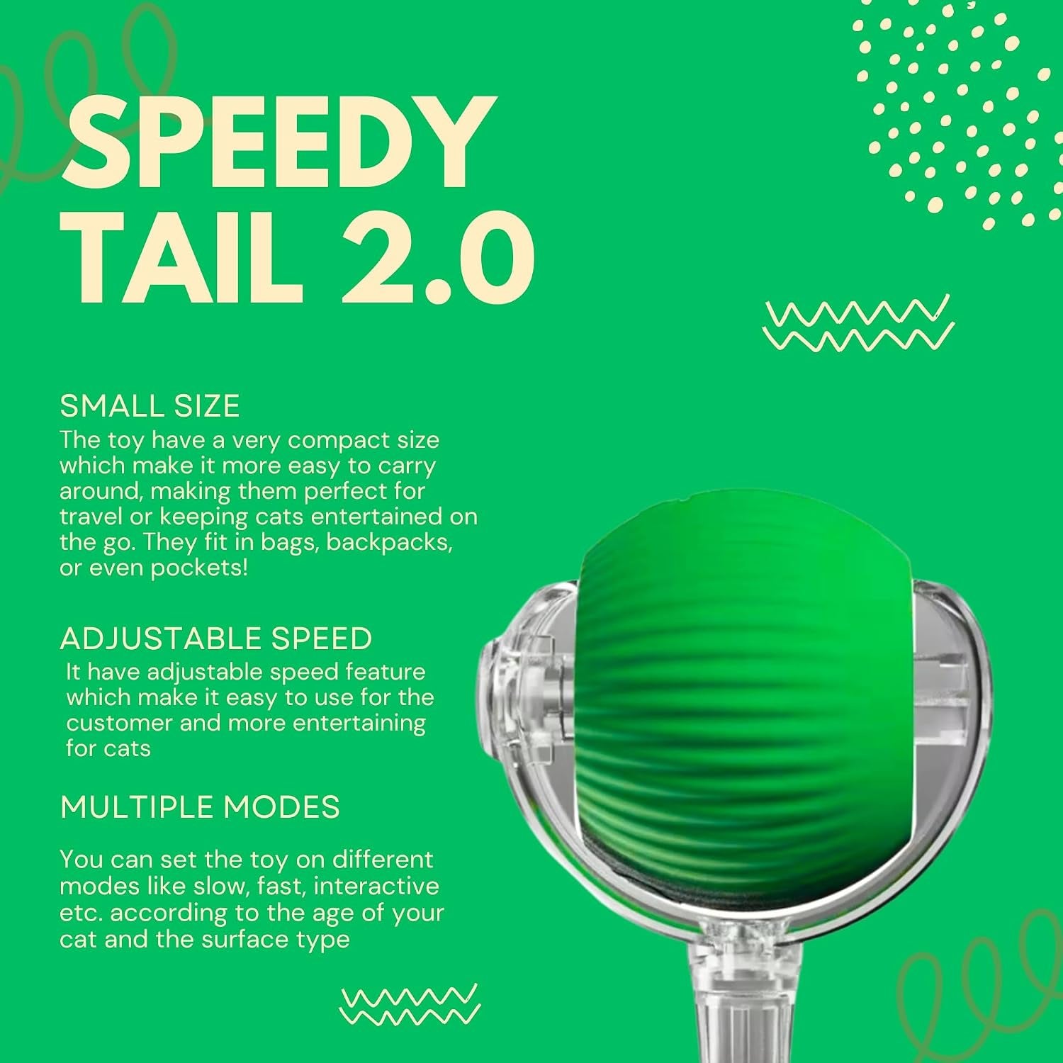 Speedy Tail 2.0: The Ultimate Interactive Cat and Dog Toy for Endless Playtime Fun!