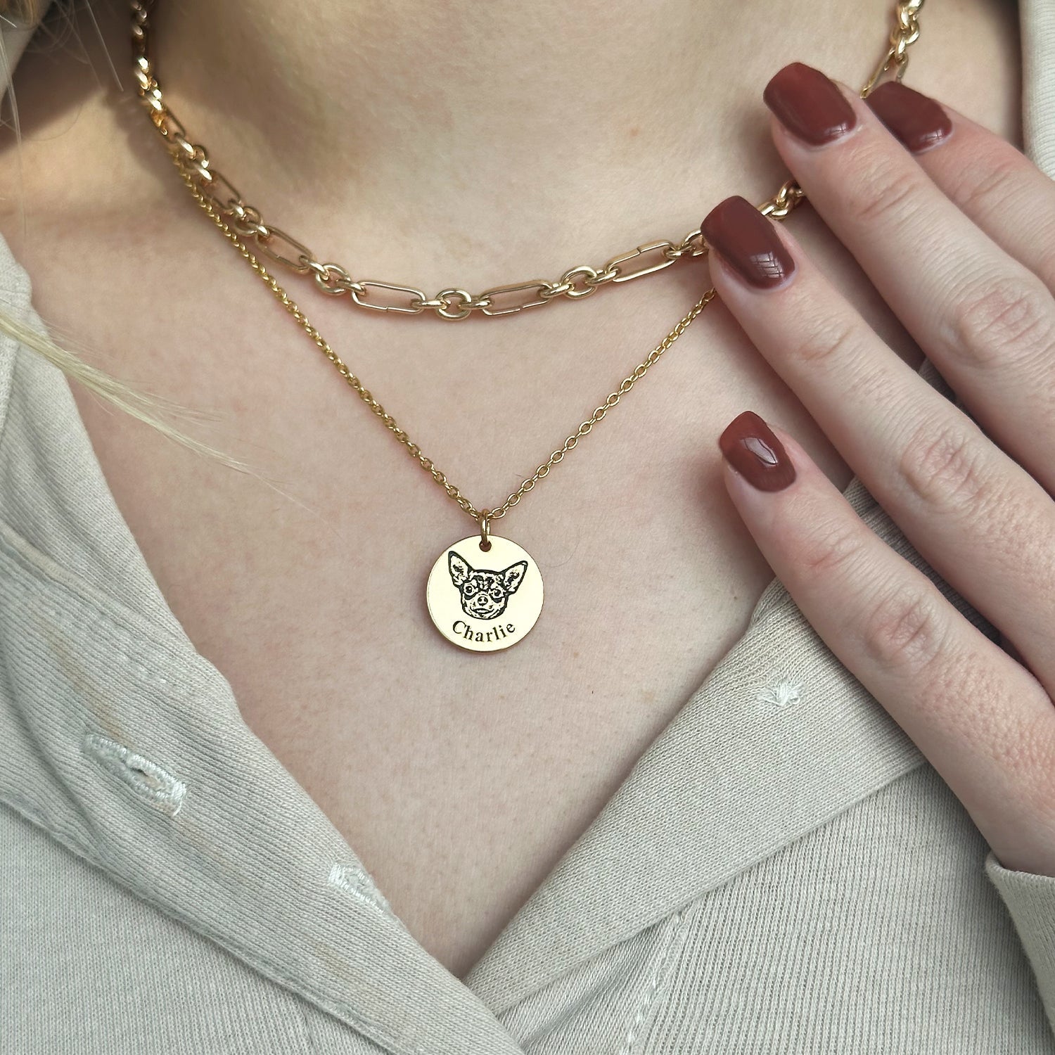 Cherish Your Furry Friend with Our Personalized Pet Face Necklace