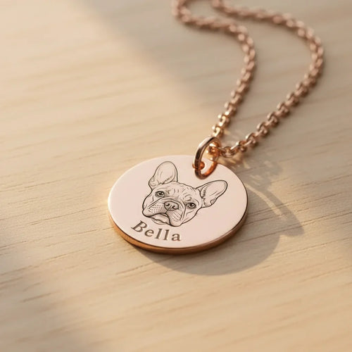 Pet Face Necklace - Celebrate Your Beloved Companion with a Touch of Elegance